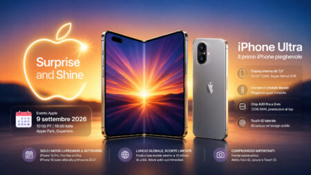 Recap 23-30 agosto 2026: iPhone Ultra pieghevole, evento Surprise and Shine e tutte le novità Apple