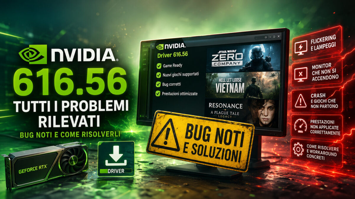 NVIDIA 616.56: Problemi Noti, Bug e Soluzioni Aggiornate