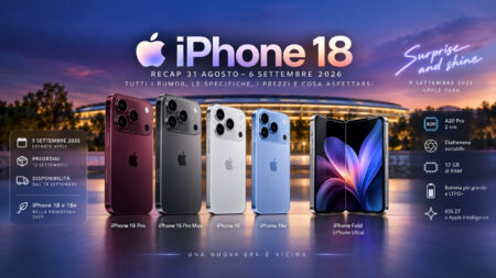 Recap 31 agosto–6 settembre 2026: iPhone 18, 18e, 18 Pro e Pro Max prima dell’evento Apple