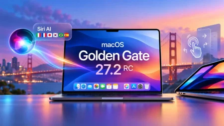 Apple rilascia macOS Golden Gate 27.2 RC: Siri AI multilingua e preparativi touchscreen